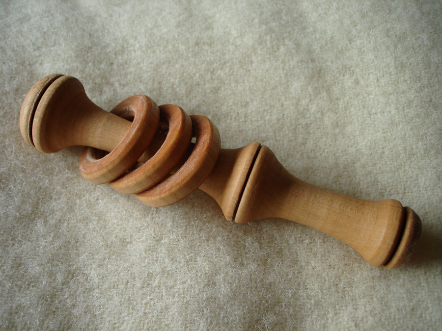 baby wooden rattle