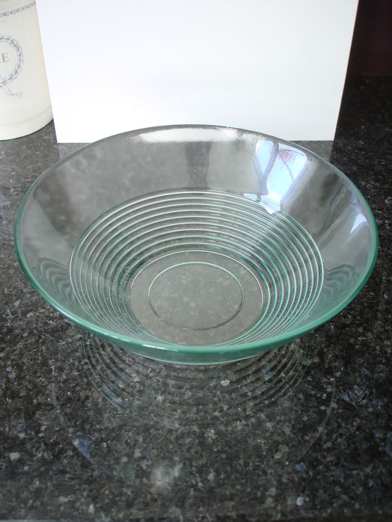 Recycled Glass Bowl Large 25cm Natural Simplicity