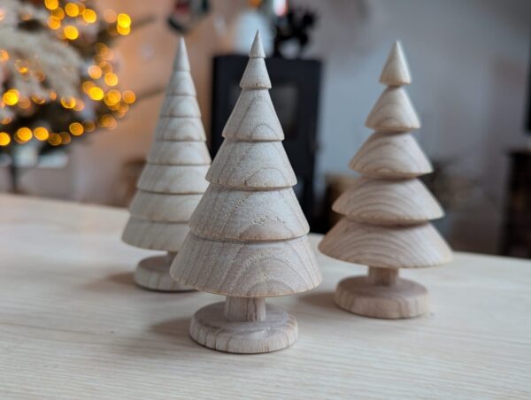 Natural Wooden Christmas Trees - Image 2